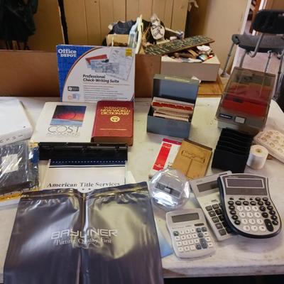 A VARIETY OF OFFICE SUPPLIES