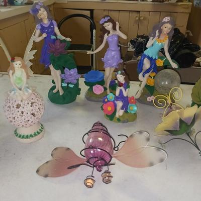 AN ASSORTMENT OF GARDEN FAIRIES