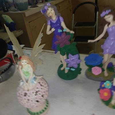 AN ASSORTMENT OF GARDEN FAIRIES