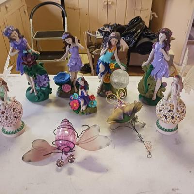 AN ASSORTMENT OF GARDEN FAIRIES