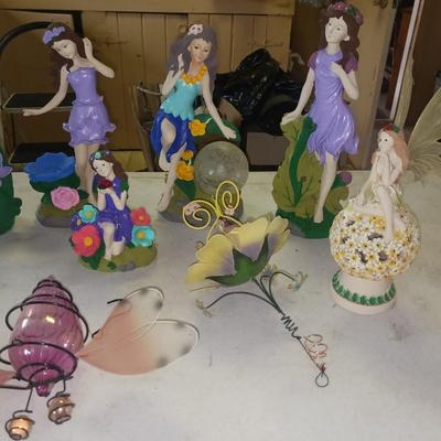 AN ASSORTMENT OF GARDEN FAIRIES
