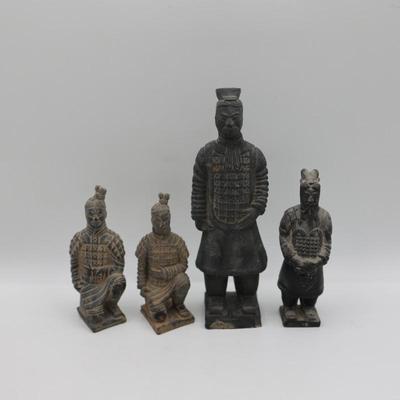 Chinese Imperial Terracotta Soldier Figurines - Set of 4