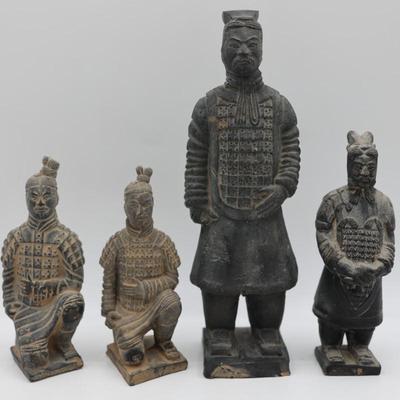 Chinese Imperial Terracotta Soldier Figurines - Set of 4