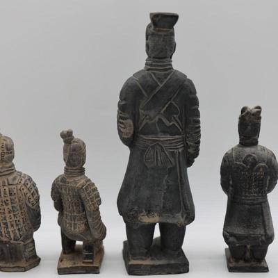 Chinese Imperial Terracotta Soldier Figurines - Set of 4