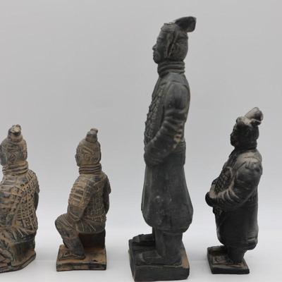Chinese Imperial Terracotta Soldier Figurines - Set of 4