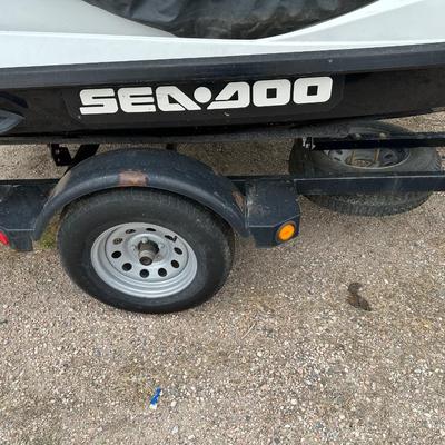 TWO 2013 SEA-DOO JET SKIS WITH TRAILER