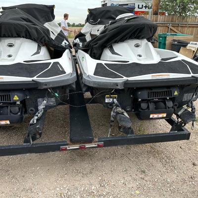 TWO 2013 SEA-DOO JET SKIS WITH TRAILER