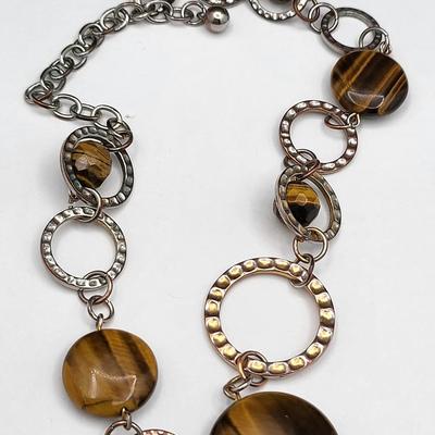 Joan Rivers Tigers Eye Necklace
