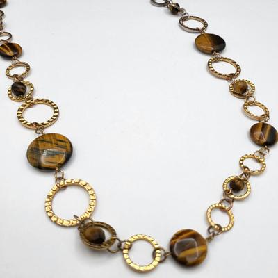 Joan Rivers Tigers Eye Necklace