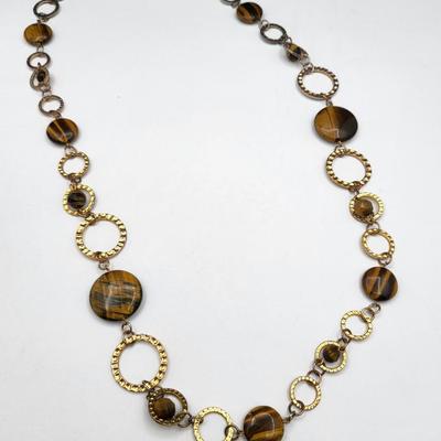 Joan Rivers Tigers Eye Necklace