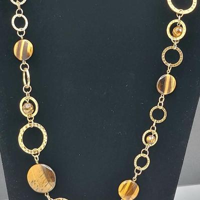 Joan Rivers Tigers Eye Necklace