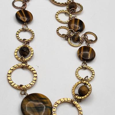 Joan Rivers Tigers Eye Necklace