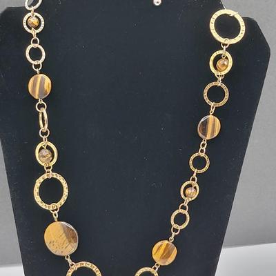 Joan Rivers Tigers Eye Necklace