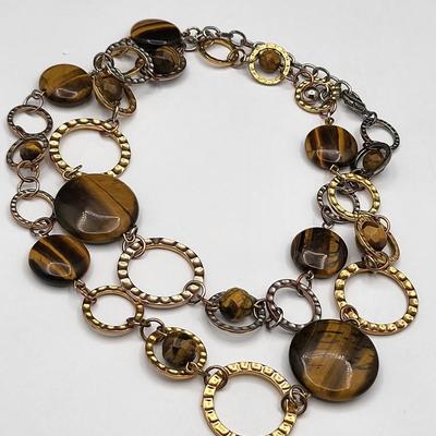 Joan Rivers Tigers Eye Necklace