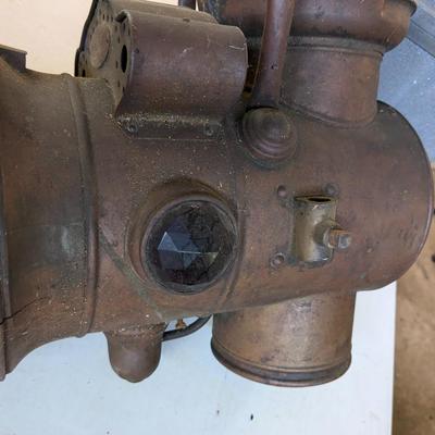 1903 AUTOLYTE COMBINATION ACETYLENE & CANDLE LAMP