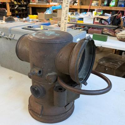 1903 AUTOLYTE COMBINATION ACETYLENE & CANDLE LAMP