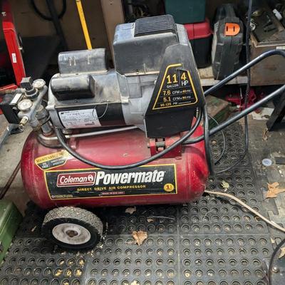 Coleman Powermate Compressor, 4 HP, 11 Gal
