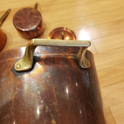 Paul Revere/Chantel Copper Pots w/Lids, Bowl, Tea Kettle and More (LLR-KD)