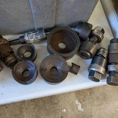 Large Lot of KO Punches, Greenlee