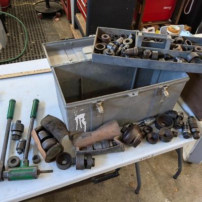 Large Lot of KO Punches, Greenlee
