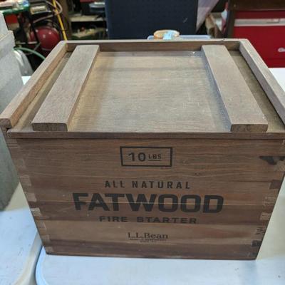 New LL Bean Crate Fatwood Fire Starters