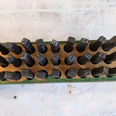 Antique Metal Letter Stamps