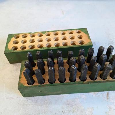 Antique Metal Letter Stamps