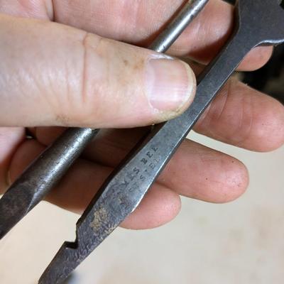 Lot of Antique Auger Bit Brace, Hand Drill Bits