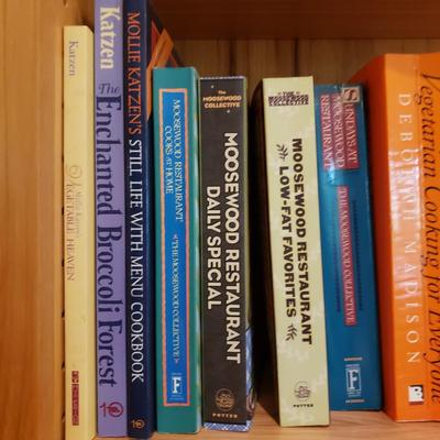 Vegetarian Cookbooks (Moosewood & More) and Clear Book Holder (LLR-KD)