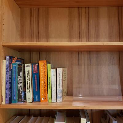 Vegetarian Cookbooks (Moosewood & More) and Clear Book Holder (LLR-KD)