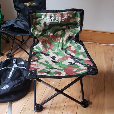 Children's Chairs-Tot Spot and North Face Backpack (B1-KD)