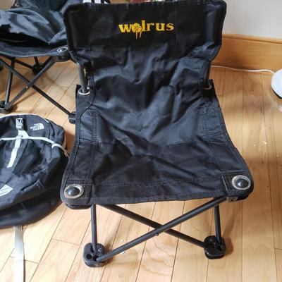 Children's Chairs-Tot Spot and North Face Backpack (B1-KD)