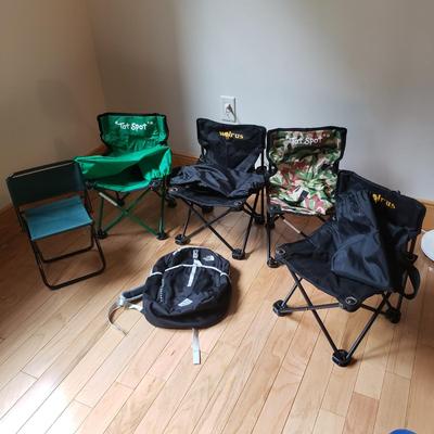Children's Chairs-Tot Spot and North Face Backpack (B1-KD)