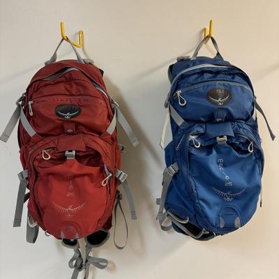 Three Osprey Backpacks and Water Reservoirs (C-TF)