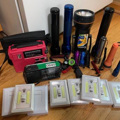 Flashlights Cupboard StickUp Lights LL Bean & Orvis Weather Radios