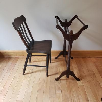 Quilt Rack and Vintage Chair (B1-KD)