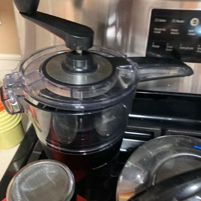 Huge Kitchen Lot Knives Knife Storage Block Cooking Utensils Measuring Cups Rolling Pin Much More