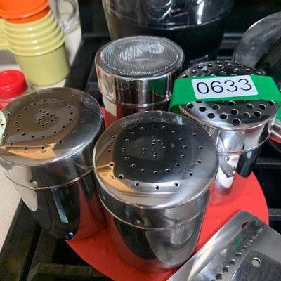 Huge Kitchen Lot Knives Knife Storage Block Cooking Utensils Measuring Cups Rolling Pin Much More