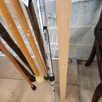 Lot of 7 Walking Canes Sticks