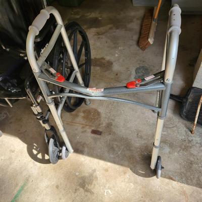3 pieces Drive Wheelchair, Foldable Walker, Toilet Safety Rail in box