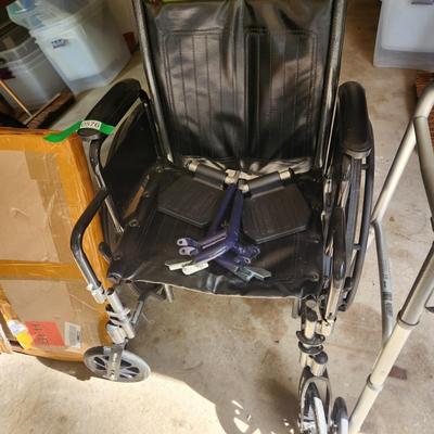 3 pieces Drive Wheelchair, Foldable Walker, Toilet Safety Rail in box