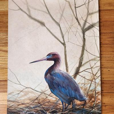 Rod Crossman Original Watercolor of the Reddish Egret