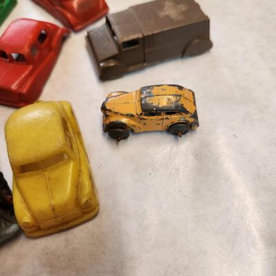 Large Lot of Plastic Vehicles Junkyard Mohawk and Others
