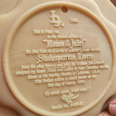 4 Shakespeare Lovers Plates Bradex Collection
