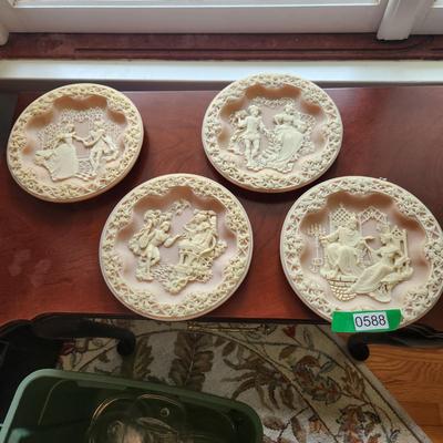 4 Shakespeare Lovers Plates Bradex Collection
