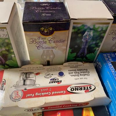 Kitchen / Household Products Lot Foil, Matches, Zip Locks, Sternos More
