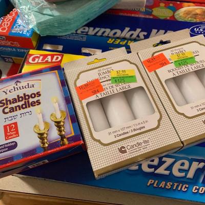 Kitchen / Household Products Lot Foil, Matches, Zip Locks, Sternos More