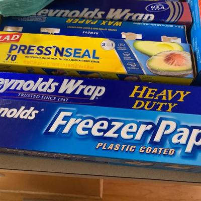 Kitchen / Household Products Lot Foil, Matches, Zip Locks, Sternos More