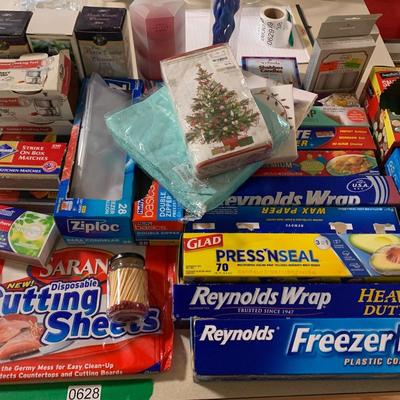 Kitchen / Household Products Lot Foil, Matches, Zip Locks, Sternos More