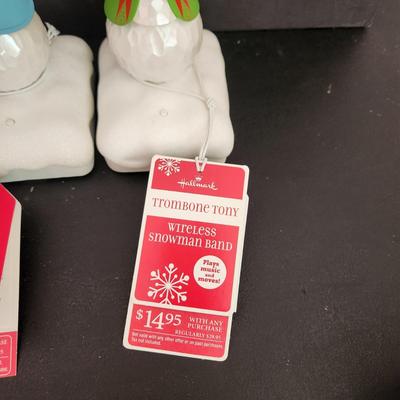 Lot of 5 Hallmark Wireless Snowman Band Joe Ken Freddy Tom Tony